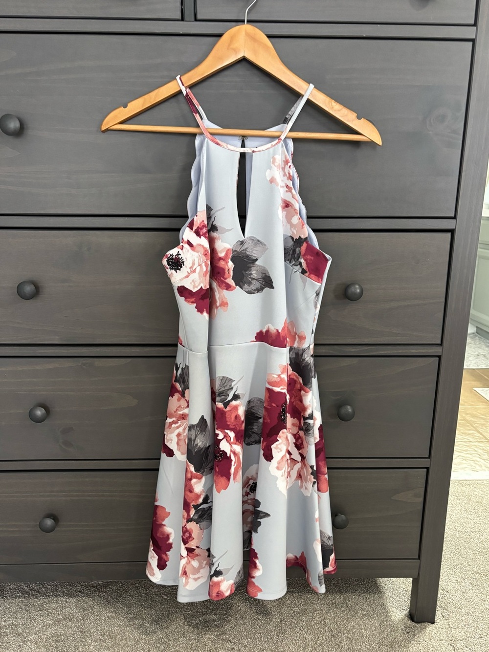 Semi formal high neck dress